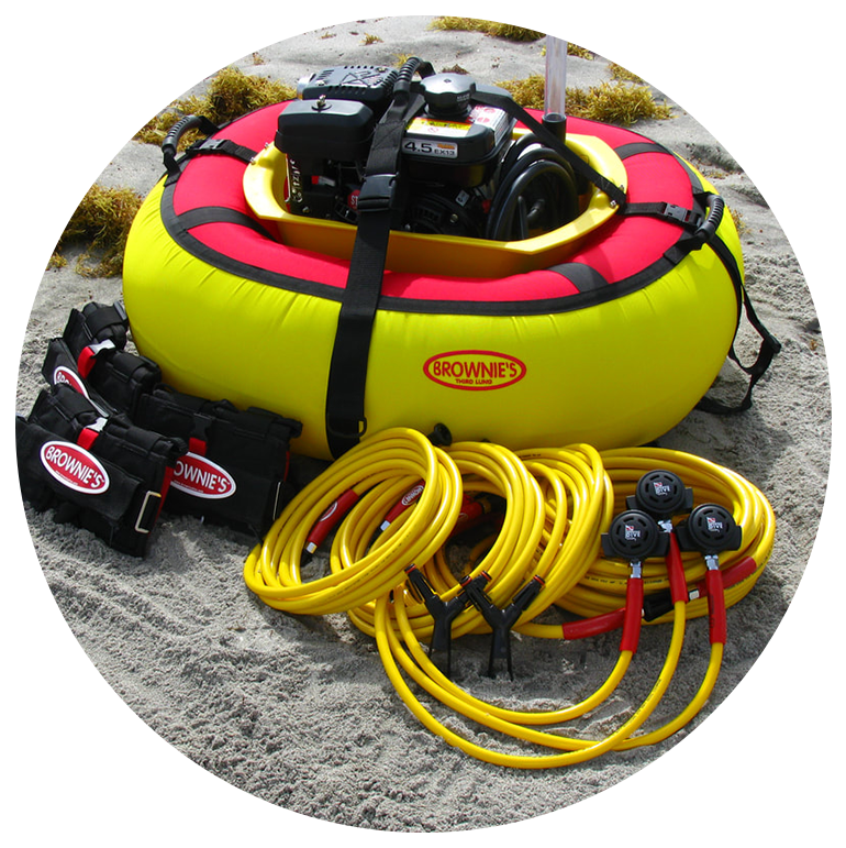 Brownie’s THIRD LUNG™ Gas Powered Tankless Diving Systems